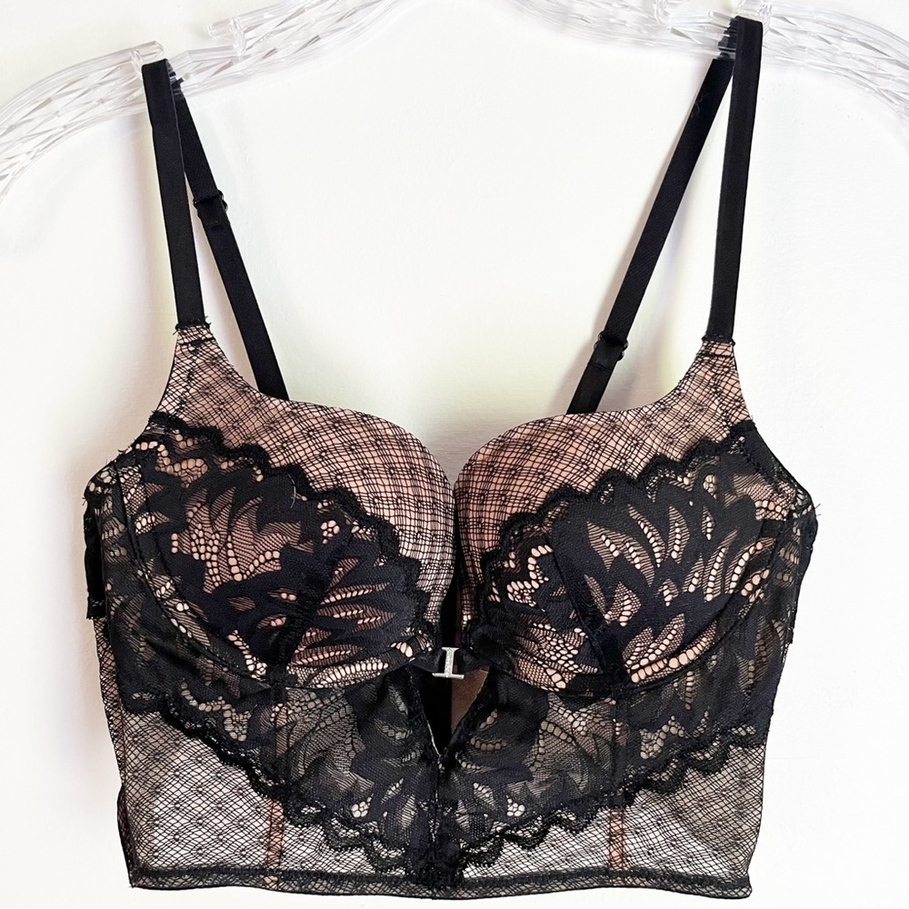 Adore Me Black Lace Underwire Bra